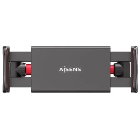 Aisens Soporte de Coche Ajustable para Reposacabezas, Negro y Rojo